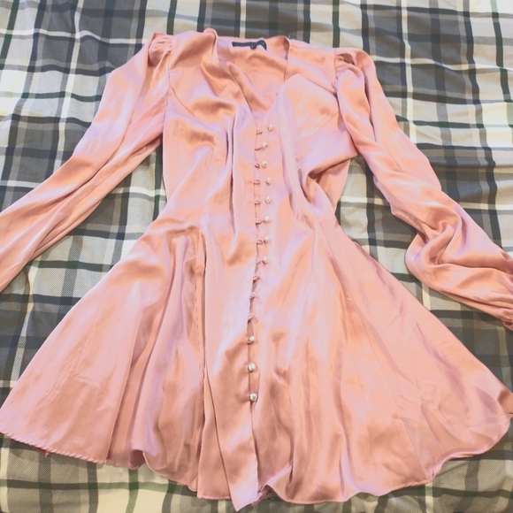 Small-medium silk mini cocktail dress - Picture 1 of 4